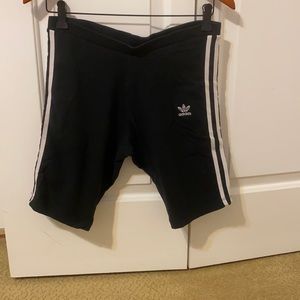 Black adidas biker shorts size medium